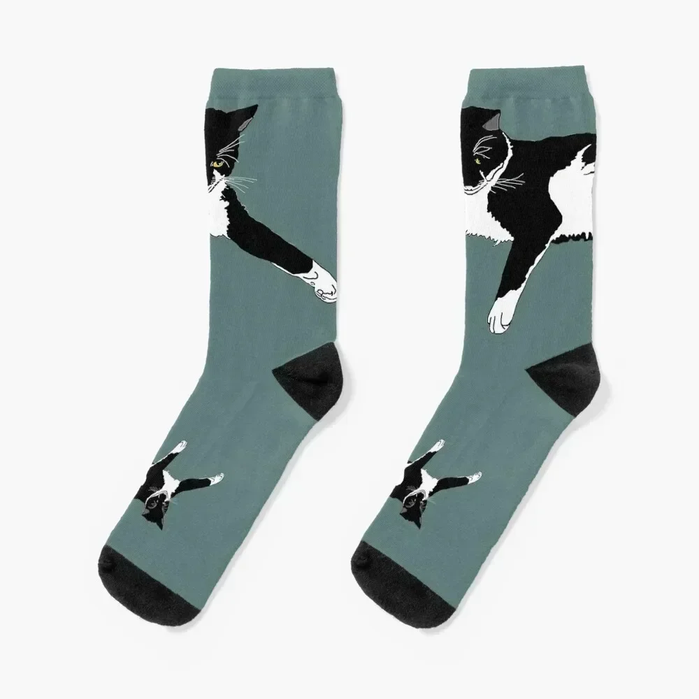 

Cute Tuxedo Cat I want to play Socks winter thermal hiphop Men Socks Women's