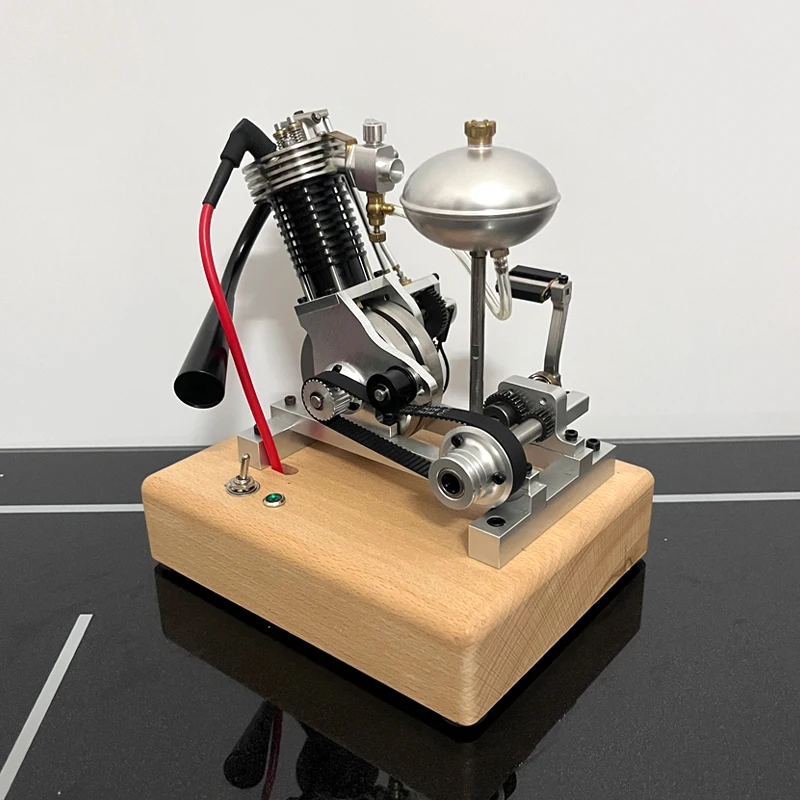 V1 محرك اسطوانة واحدة نموذج 3.3CC رباعي الأشواط محرك الاحتراق الداخلي لعبة دراجة نارية هدية #2