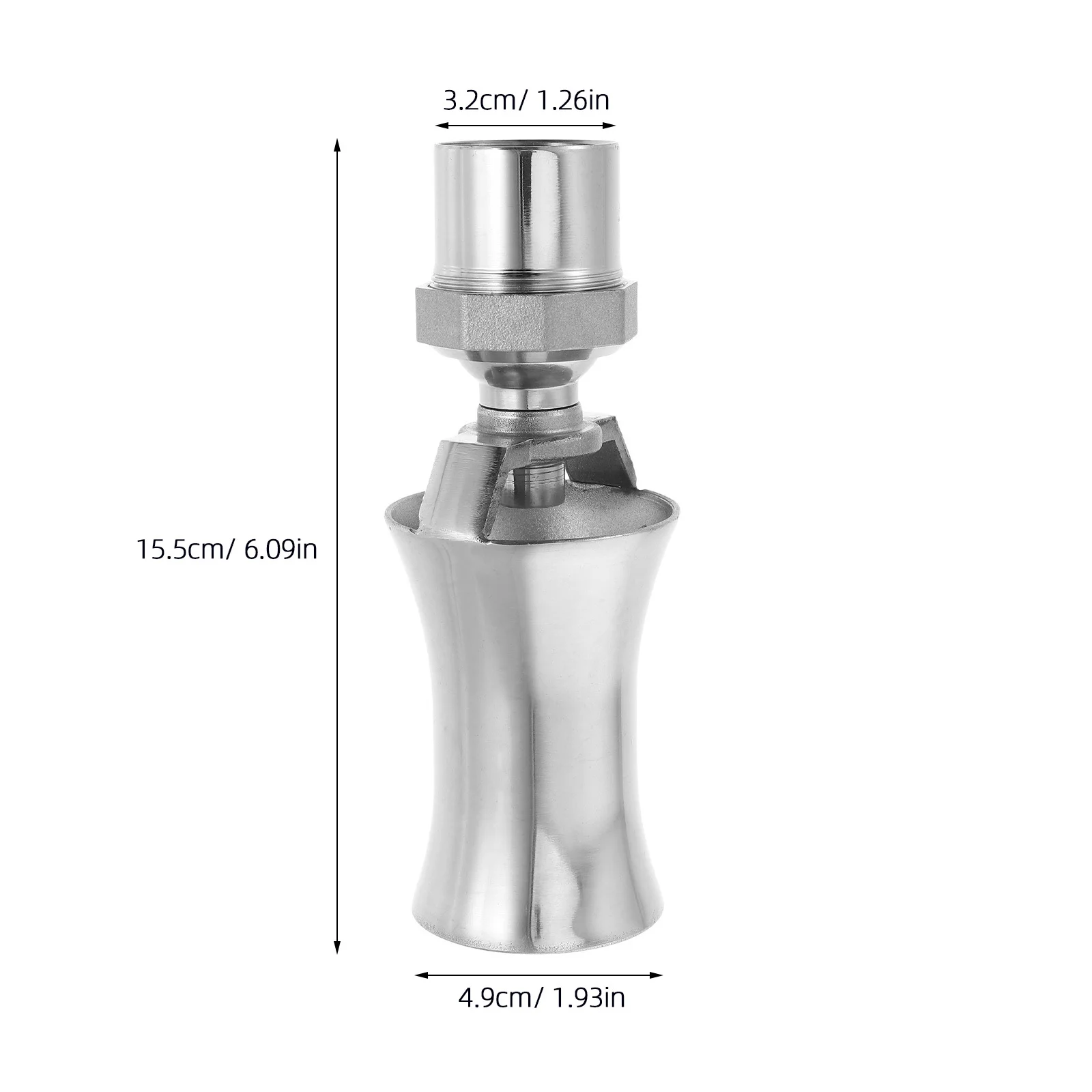 Buse de pulvérisation de fontaine réglable en acier inoxydable, buse de pulvérisation pour jardin, étang, parc, paysage, arroseur de champignons, 1 pièce