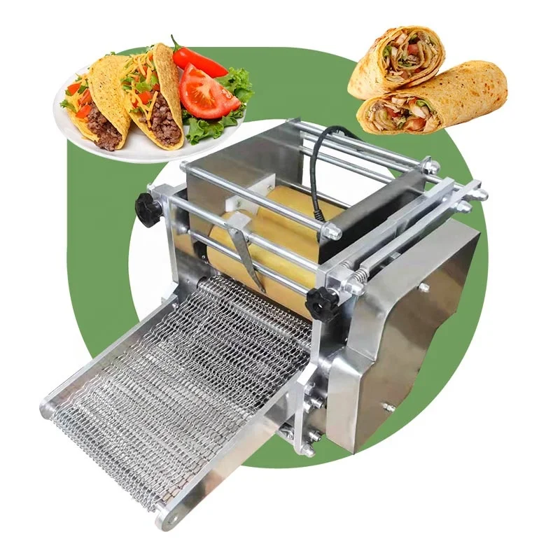 Industry Small Tabletop Corn Tortilla Press Bread Maker Roti Chapati Make Machine for Restaurant