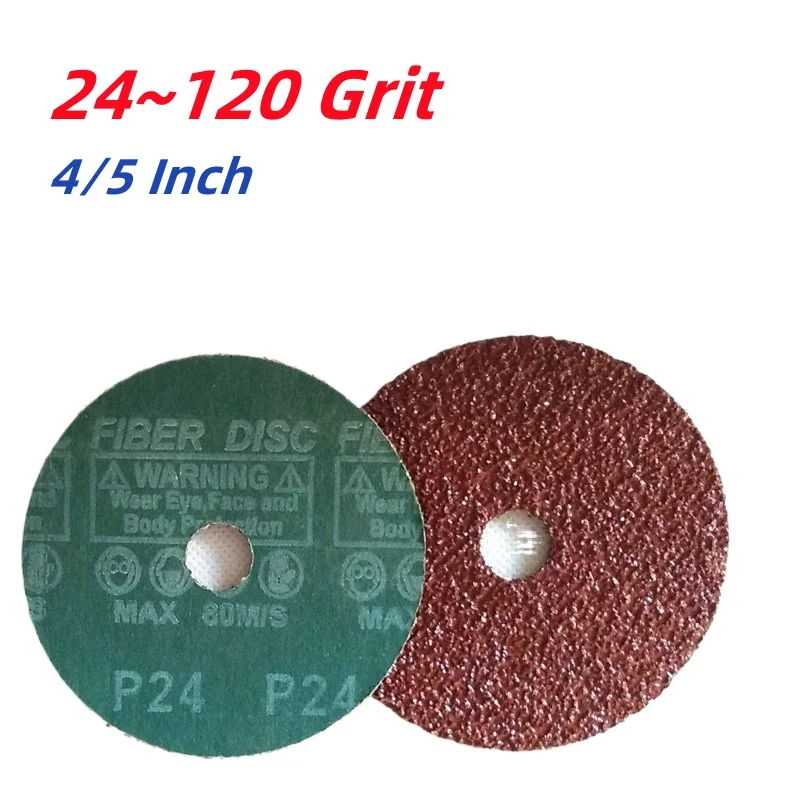 24~120 Grit Resin Fibre Sanding Discs 4/5 Inch 100/125mm For Angle Grinder Rotary Abrasive Tool Accessories