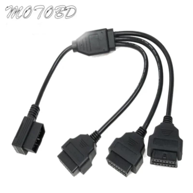 50cm OBD2 Cable 1 To 3 Converter Adapter OBD2 Splitter Y Cable J1962M To 3 J1962F Splitter OBD2 Extension Cable