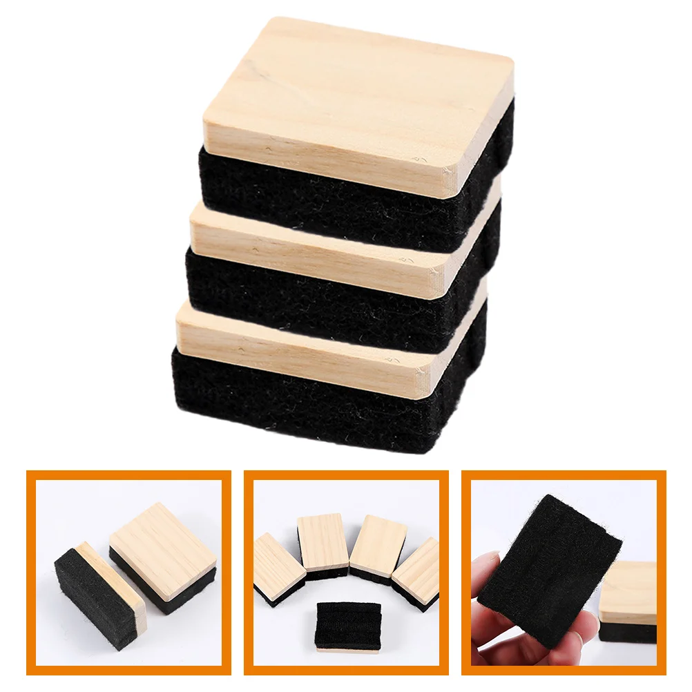 3 Pcs Black Board Eraser Erasers Blackboard Clean Classroom Boards Felt Chalk for School
