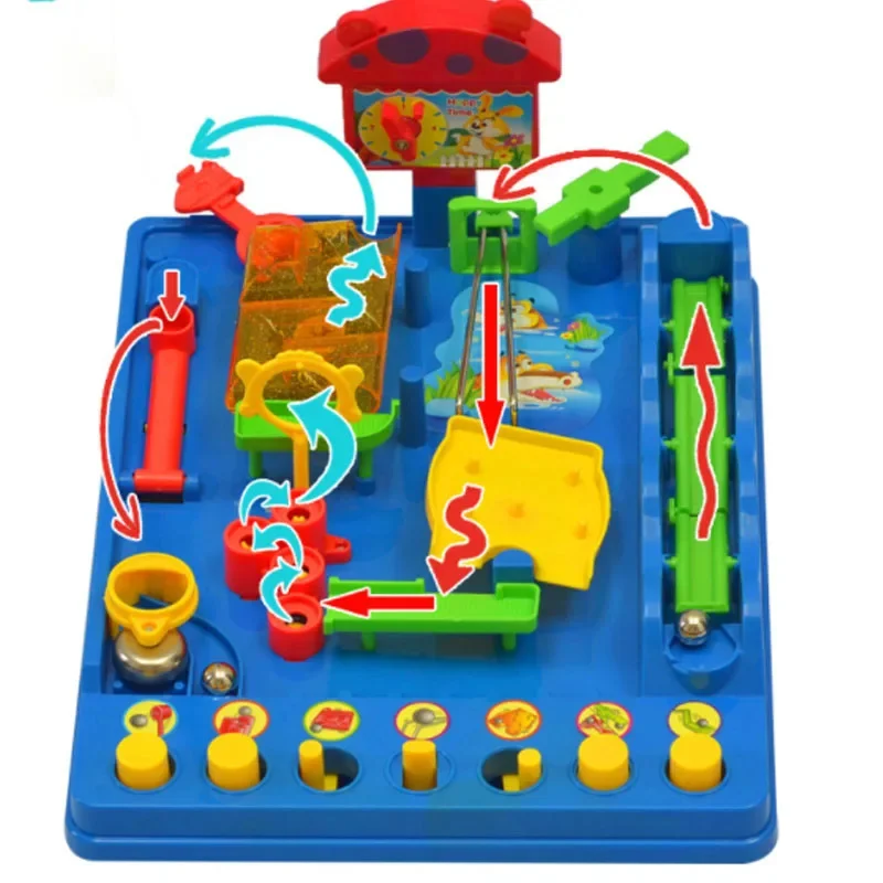 Children Intellectual Table Games Toys Water Park Maze Adventure Challenge Board Games Parent-child Interaction Gift for Kids