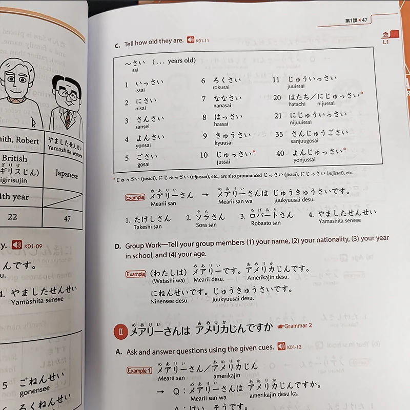 Original Genki I II Textbook workbook answer 3rd Edition learn japanese  & english Book Integrated Course Elementary books