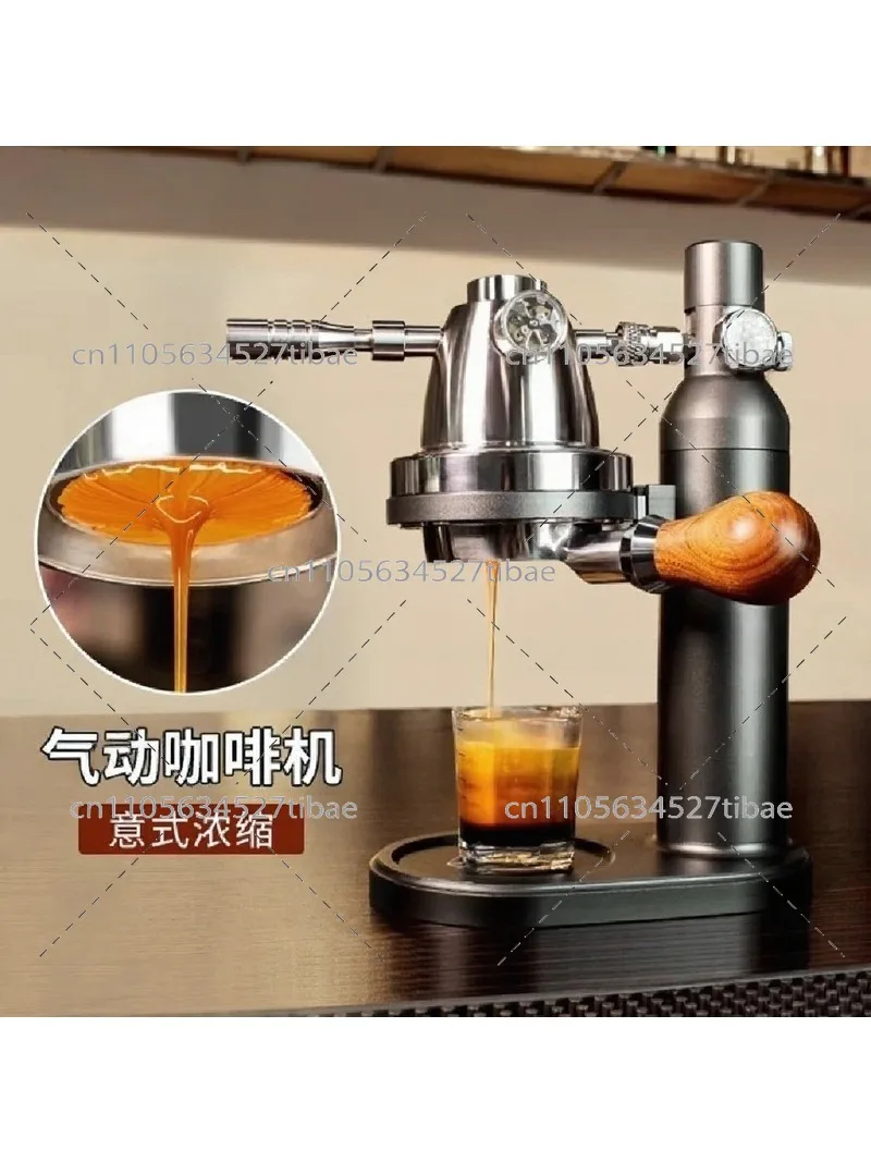 Commercial Espresso Machine with Pneumatic Air Pump for Home Outdoor Camping Semi-Automatic