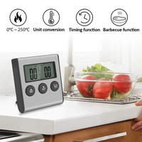-A25M Kitchen Digital Thermometer BBQ Oven Meat Grill Function Heat Meter Home Baking Household Cooking Temp