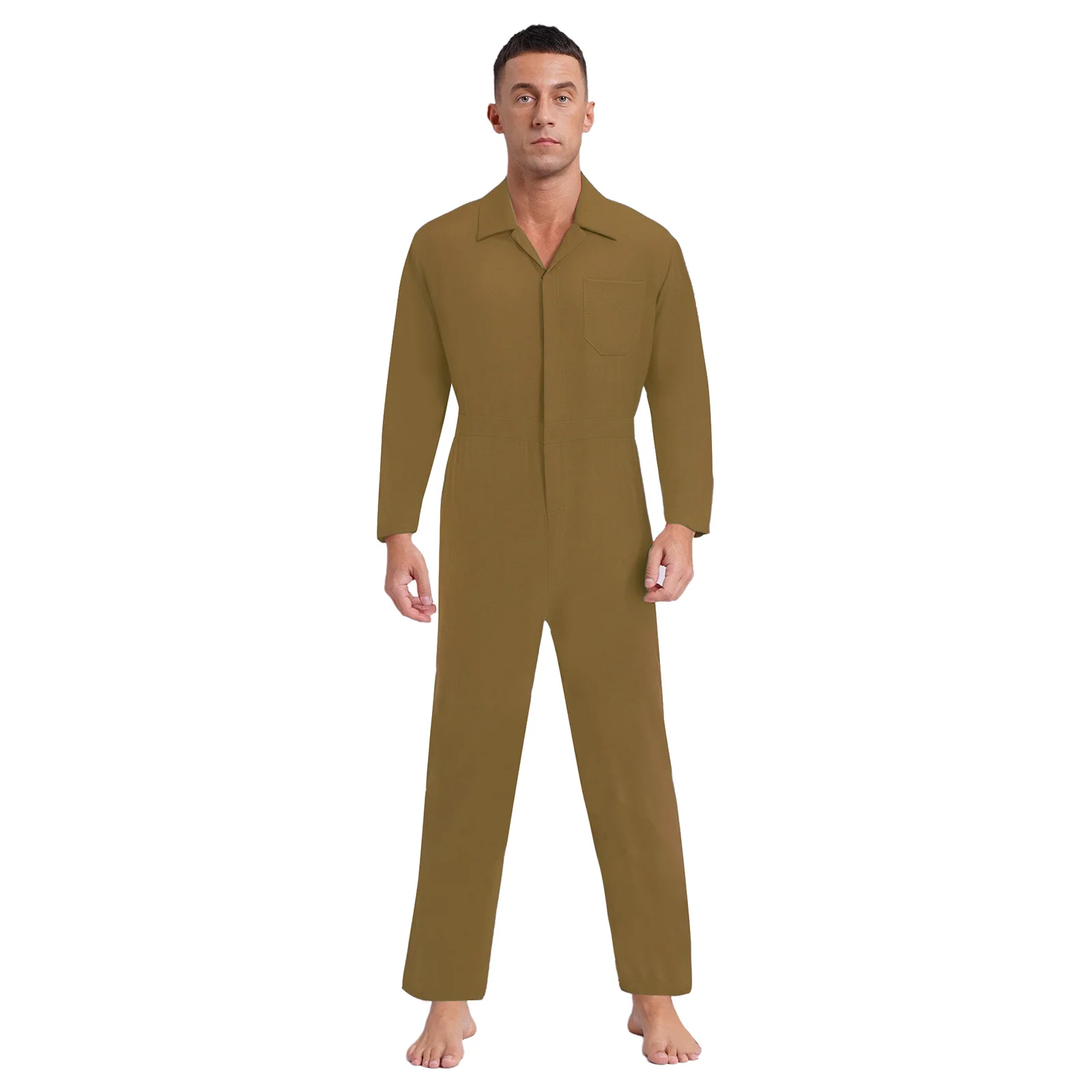 Mannen Volwassenen Monteur Overall Jumpsuit Vlucht Pak Uniformen Overalls Auto Reparatie Monteurs Carnaval Halloween Cosplay Kostuums