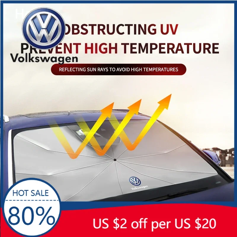 

Солнцезащитный экран для лобового стекла автомобиля Volkswagen VW, складной, для Volkswagen Sagitar, GTI, R-Line, Jetta, R, Scirocco