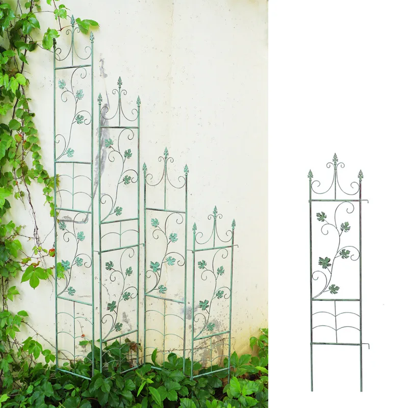 

American old wrought iron bird climbing vine frame flower bracket outdoor garden plant rose clematis climbing flower stand