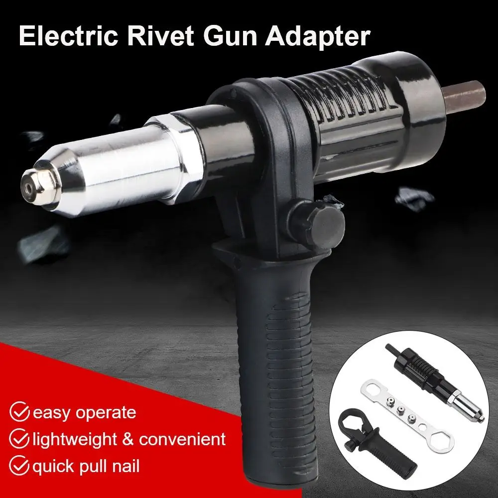 

1 комплект, заклепочная вставка, клепальная дрель, адаптер, беспроводной с гайками, электрическая заклепка, гайка, горелка, аксессуар для машины