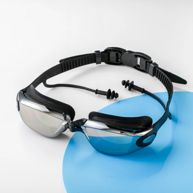Lunettes de natation pour myopie, bouchon d'oreille pour adultes, lunettes de piscine professionnelles, Anti-buée, optique, étanche, vente en gros, 2025