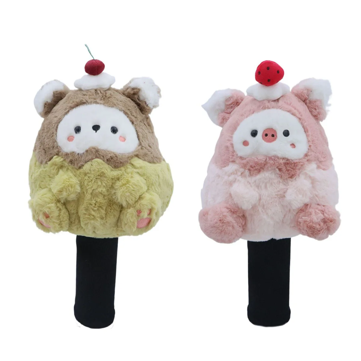 

Чехол на голову для гольф-клуба с забавным дизайном свиньи — очаровательный 3D плюшевый чехол для водителя/железный чехол для мужчин и женщин — подарок для гольфа