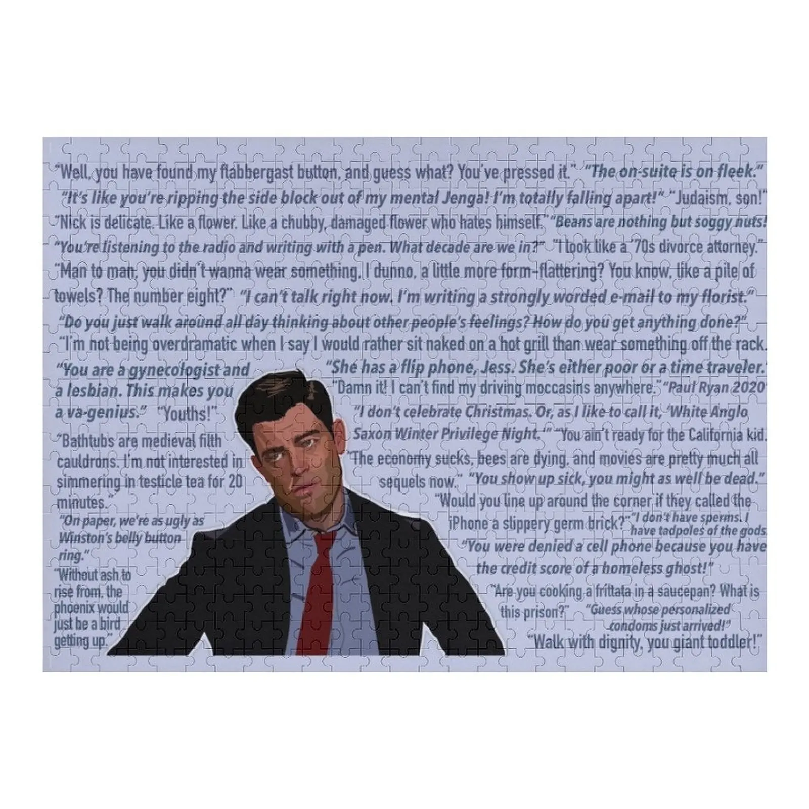 

schmidt new girl quotes Jigsaw Puzzle Personalized Child Gift Personalised Name Puzzle