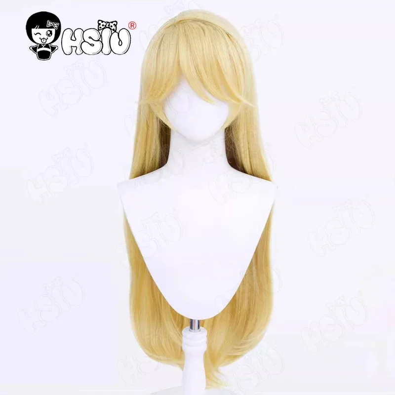 

CyLuxanna Crownguard Косплей Парик Синтетический парик из волокна Game LOL Косплей Парик「HSIU」светло-золотой Длинный парик Леди of Luminosity Wig