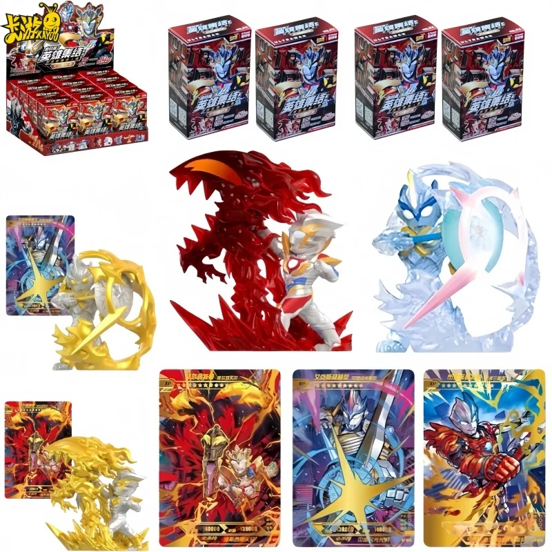 

New Kayou Ultraman Heroes Gathering 14th Wave Mini Eraser Figures Zeta Heavenly Claw Special Hidden Edition With Xp Card For Kid