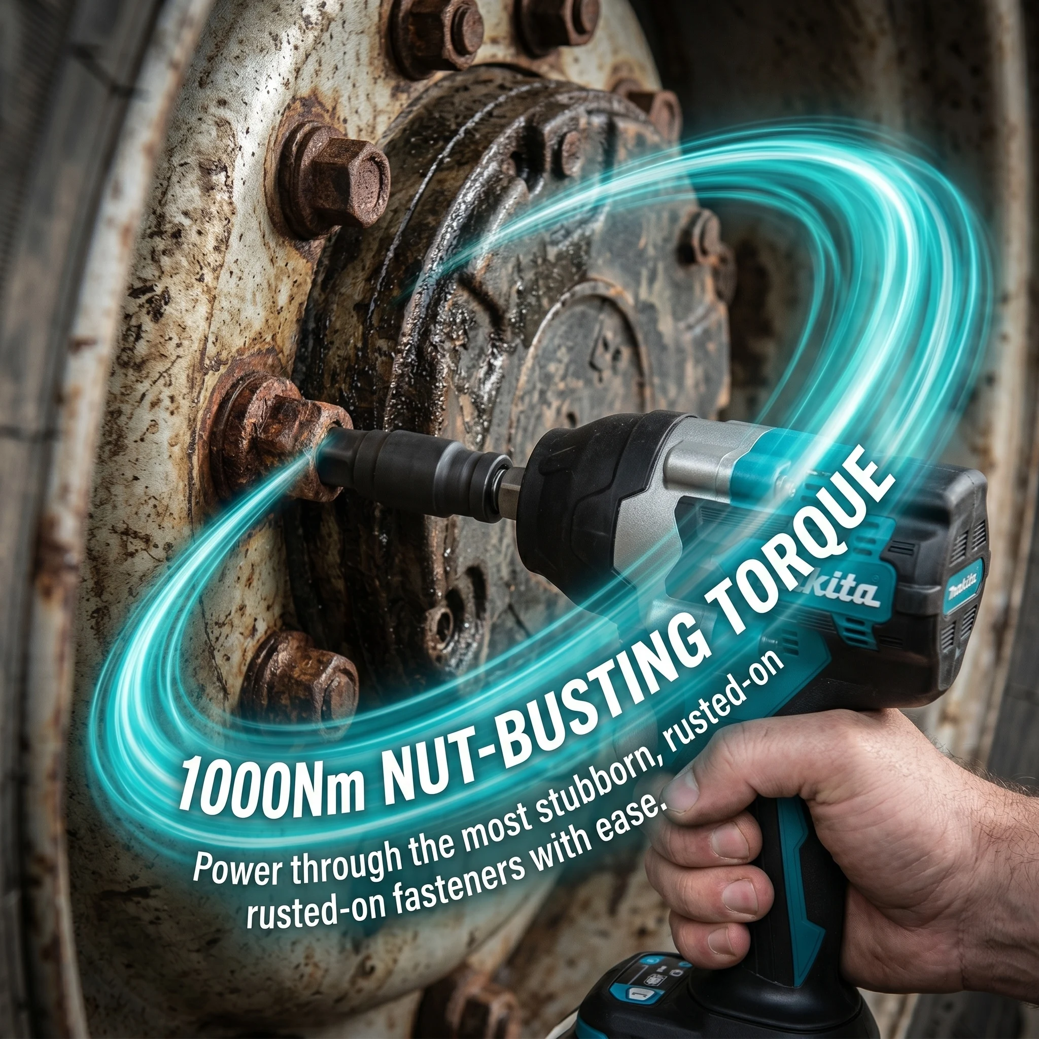 Makita DTW700 18V Brushless 1/2 Inch Impact Wrench 1000N·m Nut Busting 4 Speed Auto Stop for Auto and Heavy Repair - view 6