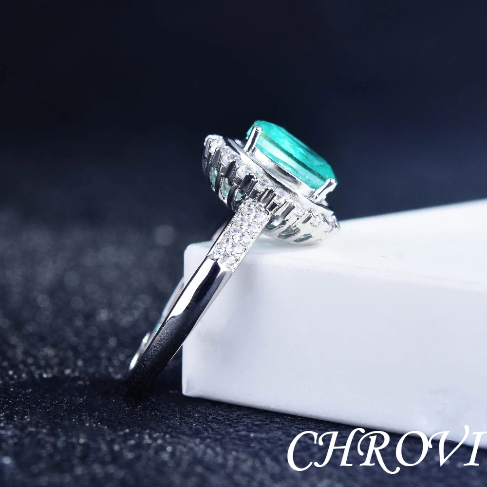 925 Reines Silber Vintage-Set - Luxuriöse und elegante Halskette mit farbigen Edelsteinen, offener Ring, Ohrringe, für Damen – Detail 5