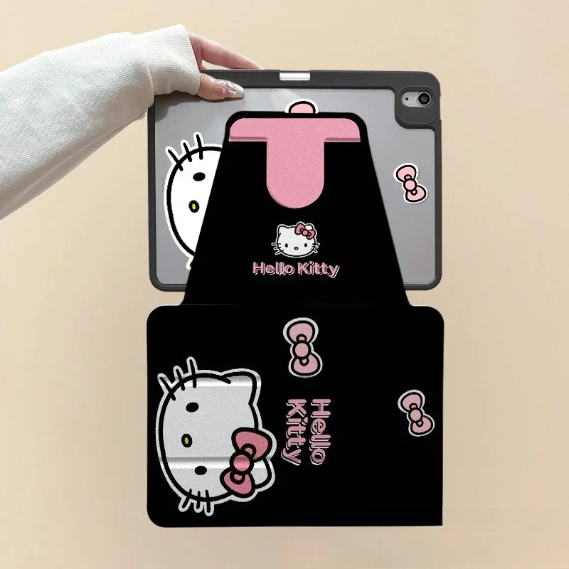 

Hello Kitty Case for Ipad Pro 11in 11th 10th 10.9in Tablet Case Air6 Air7 2025 Mini7 Mini6 8.3in Cat Cover 9th 10.2 Acrylic Case