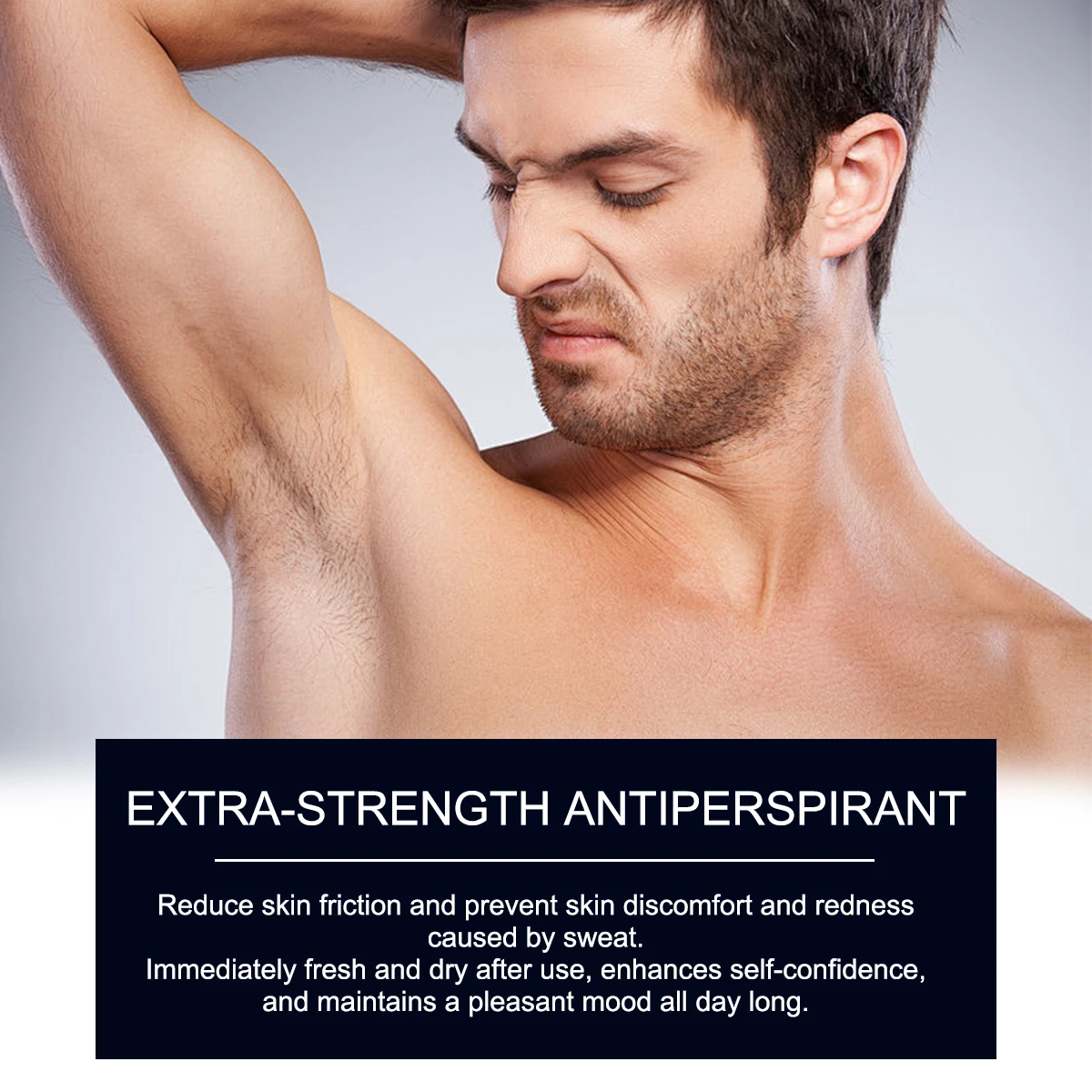 Barra desodorizante Natural para hombre, cuidado de las axilas, elimina el olor eficiente, crema aromática refrescante y duradera, prevención de olores de las axilas