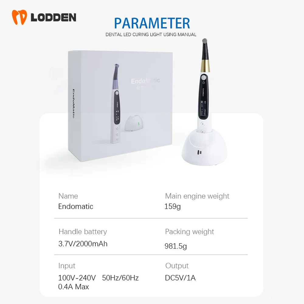 Endodontics Motor 5 Modes Ultrasonic Endomatic 100~1000rpm Speed 0.4~ 5.0 N.cm. Torque Dental Smart Motor Endodontics Instrument