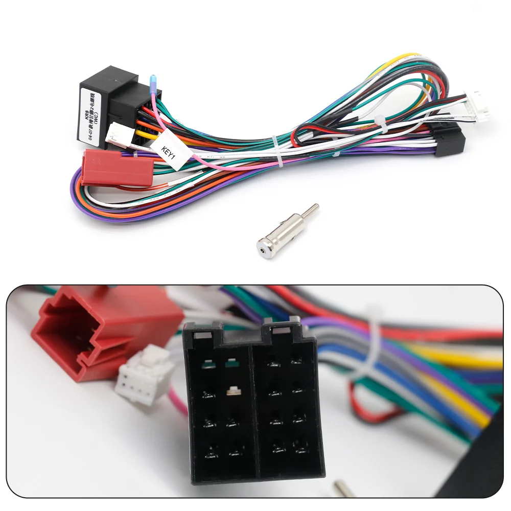 16Pin Car Android Stereo Radio Power Cable Canbus Wiring Harness Adapter for Renault Megane 2 2002-2004 / Clio 3 2002-2004
