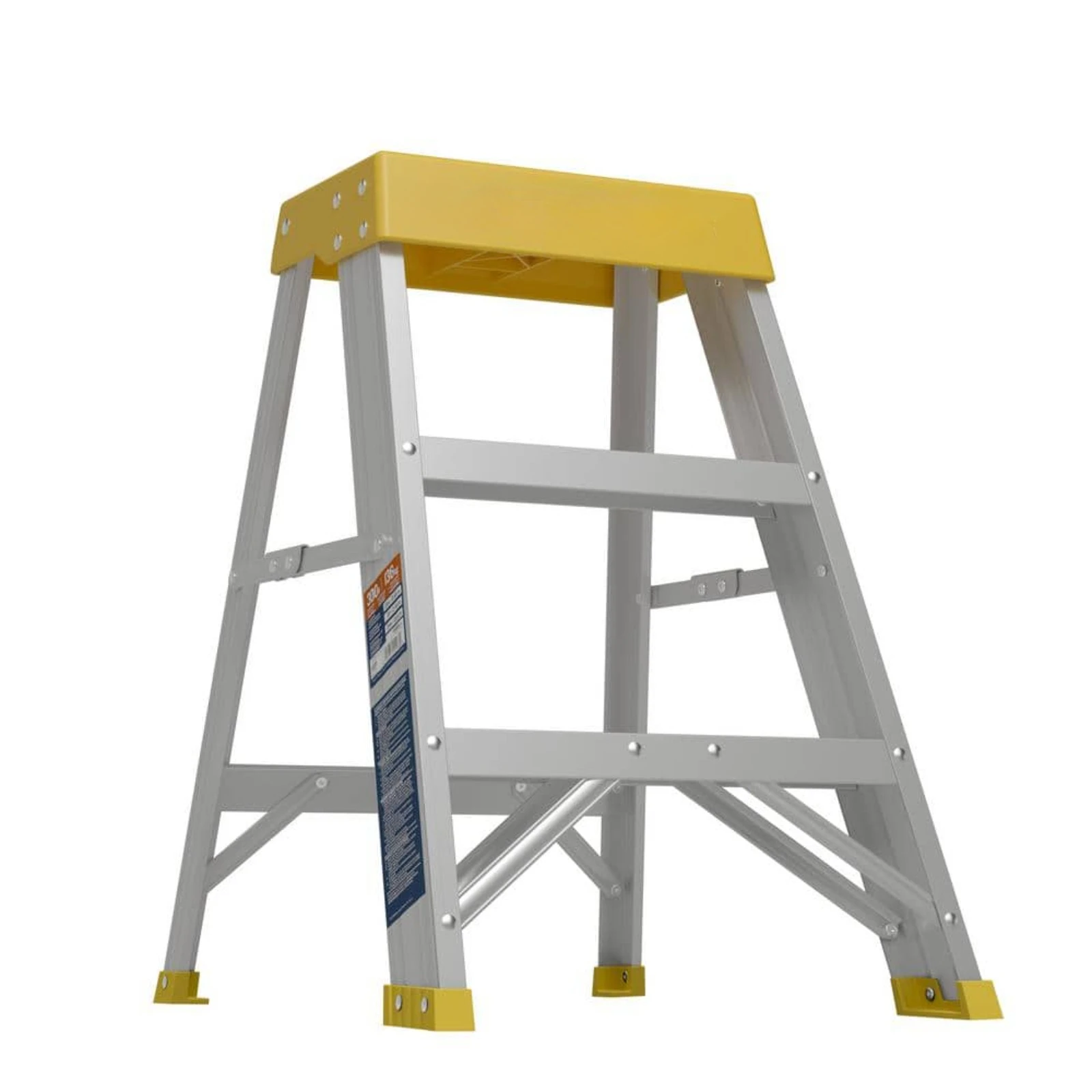 US  2 ft. Aluminum Step Ladder (8 ft. Reach Height) with 300 lb. Load Capacity Type IA Duty Rating