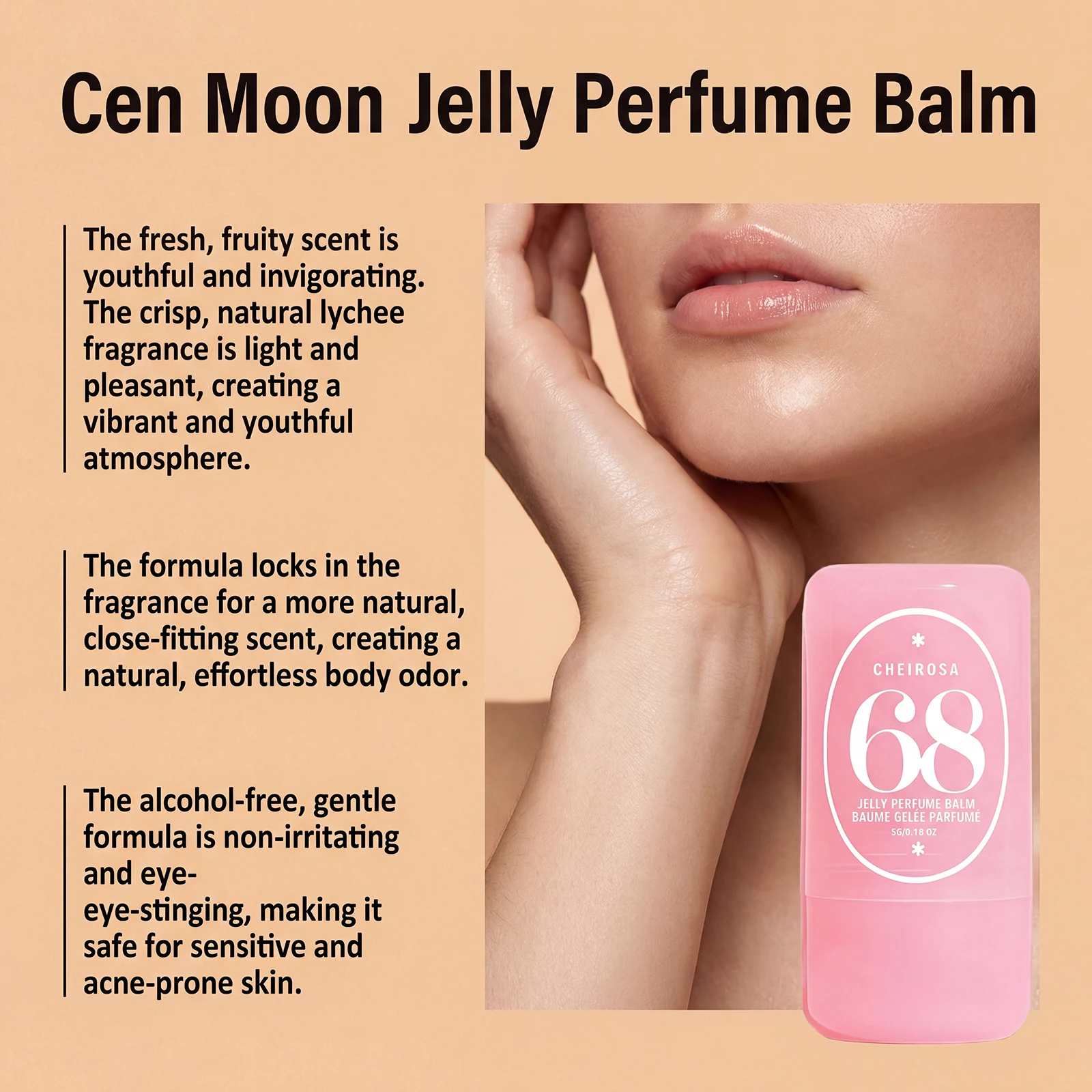 

Solid Perfume Balm (Lychee Fruit Fragrance) (Almond Caramel) (Amber Vanilla) Natural Fruity Sweet Fresh Refreshing Versatile Sma