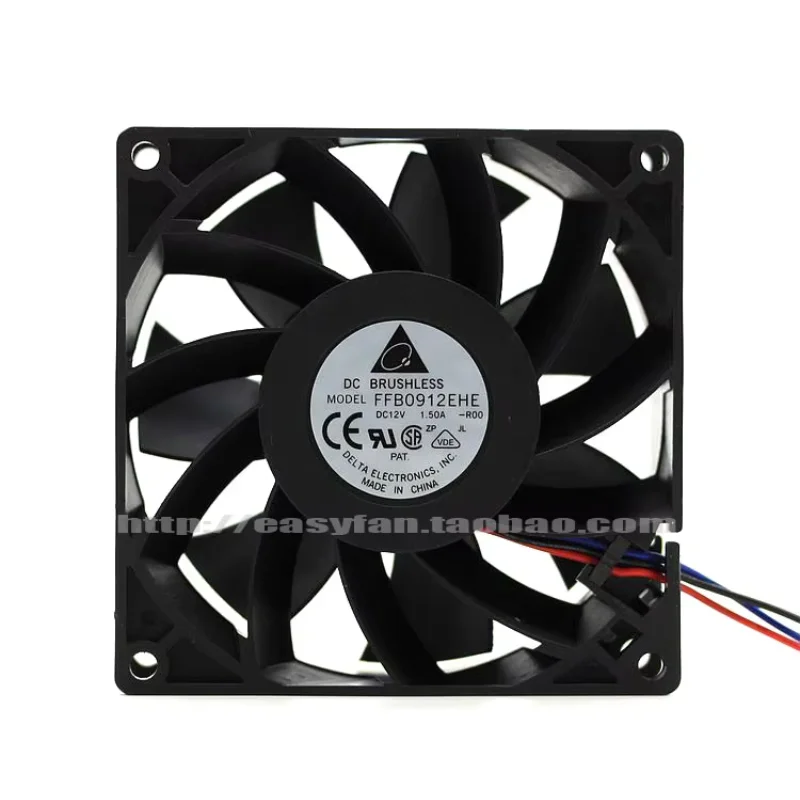 Delta Electronics FFB0912EHE R00 DC 12V 1.5A 90x90x38mm Server Cooling Fan