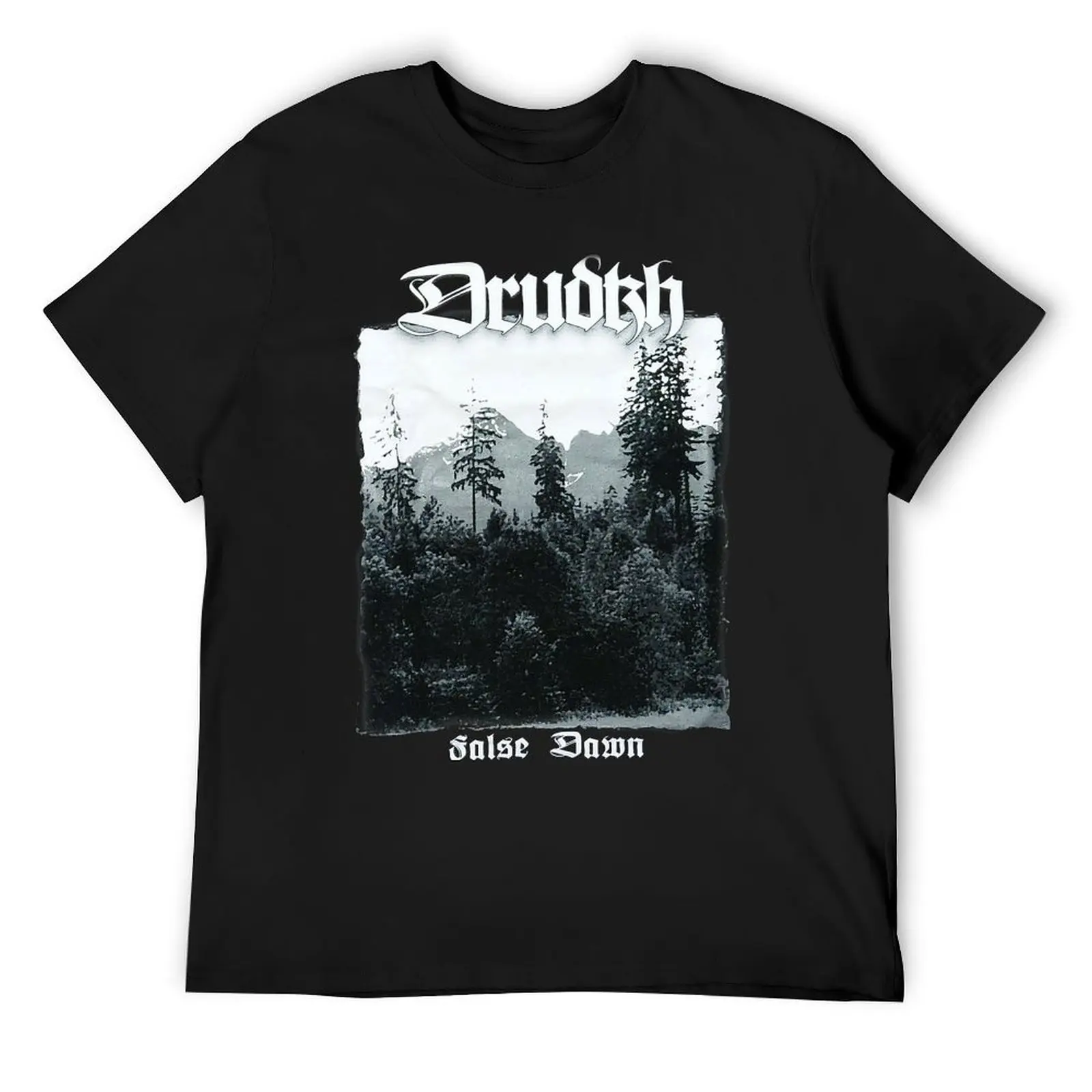 

DRUDKH - False Dawn, design T-Shirt valentines boutique clothes Personalized t-shirt oversized mens t shirts top quality