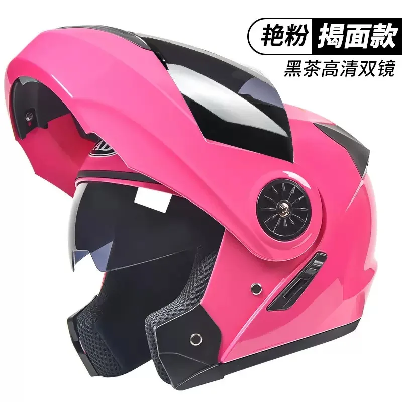 3C certified electric motorcycle helmet, men's and women's four season universal motorcycle dual mirror safety helmet