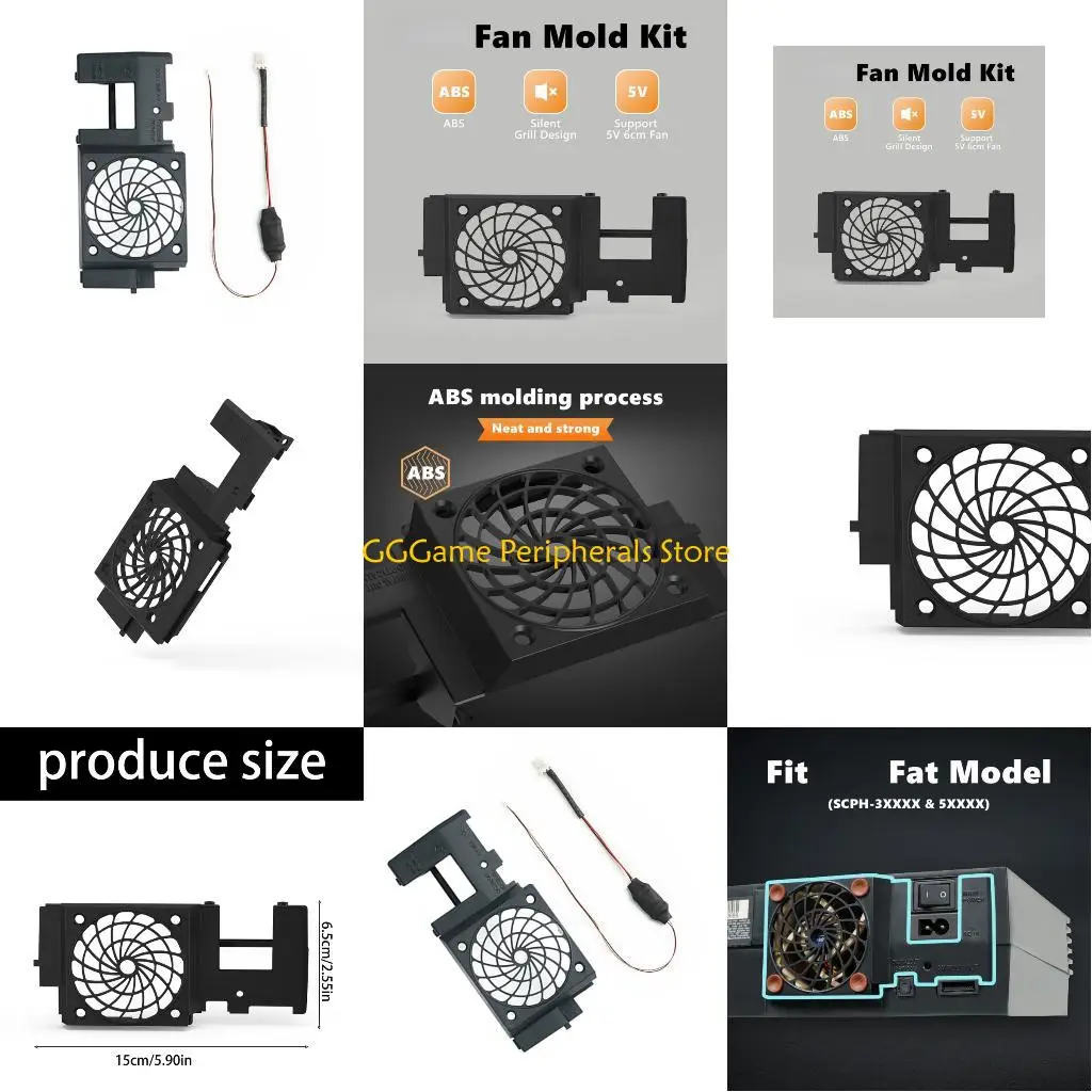 

U55B User Friendly Plastic Fan Holder Quick Release Mechanism Compatible for P2 Fat