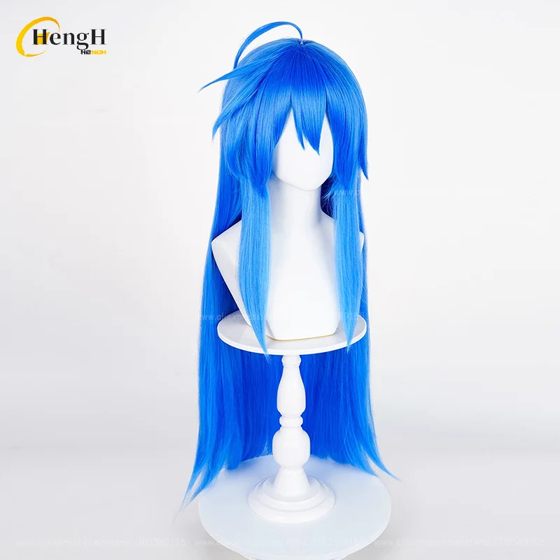 In Stock Anime Izumi Konata Synthetic Hair Long 90cm Blue 