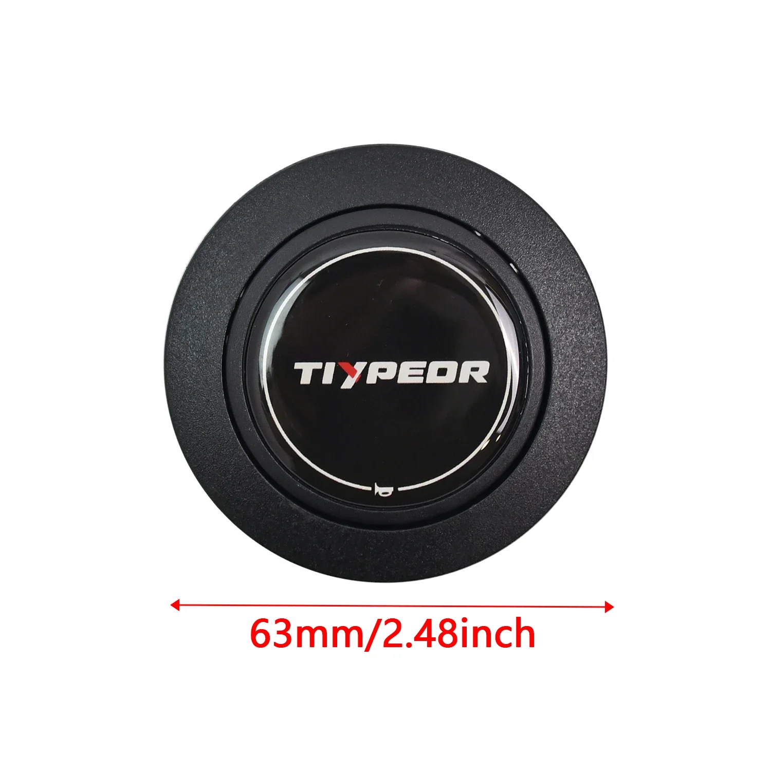 

Универсальный черный модифицированный автомобильный звуковой сигнал Tiypeor для гоночного автомобиля, центральный звуковой сигнал, автомобильные детали