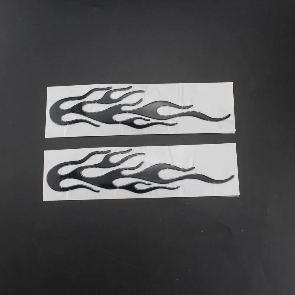 Universal Motorrad 3D Flamme Feuer Reflektierende Aufkleber Vinyl Aufkleber Touring ATV Roller Off-road – Detail 2