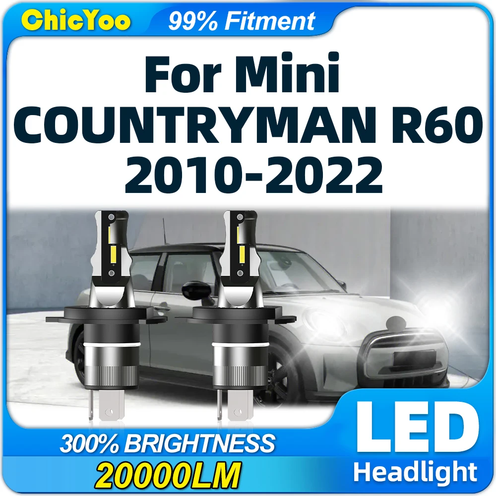 

20000LM LED Car Headlight 120W High Low Beam Auto Lights 12V 6000K For Mini COUNTRYMAN R60 2010-2017 2018 2019 2020 2021 2022