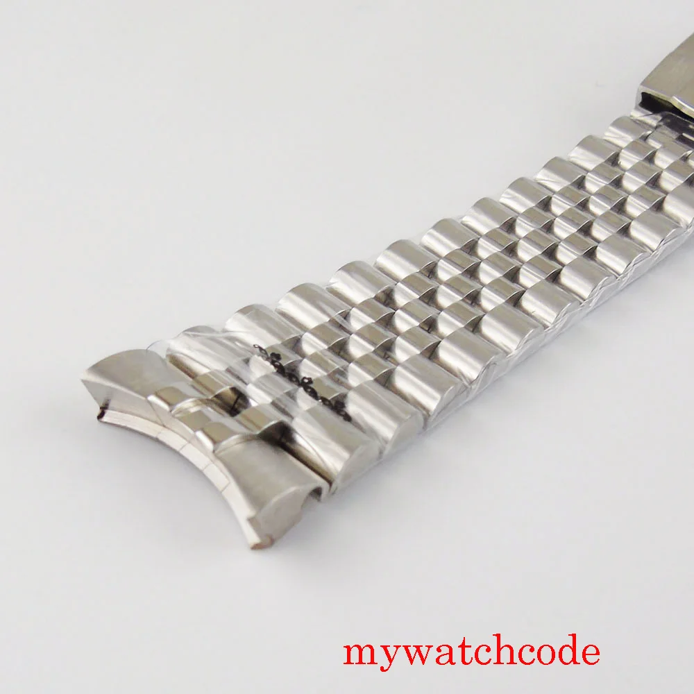 Slide Glide Lock 904L Stainless Steel Two Tone Gold Silver Black Watch Bracelet for SUB Wristwatch Watch Strap Wristband