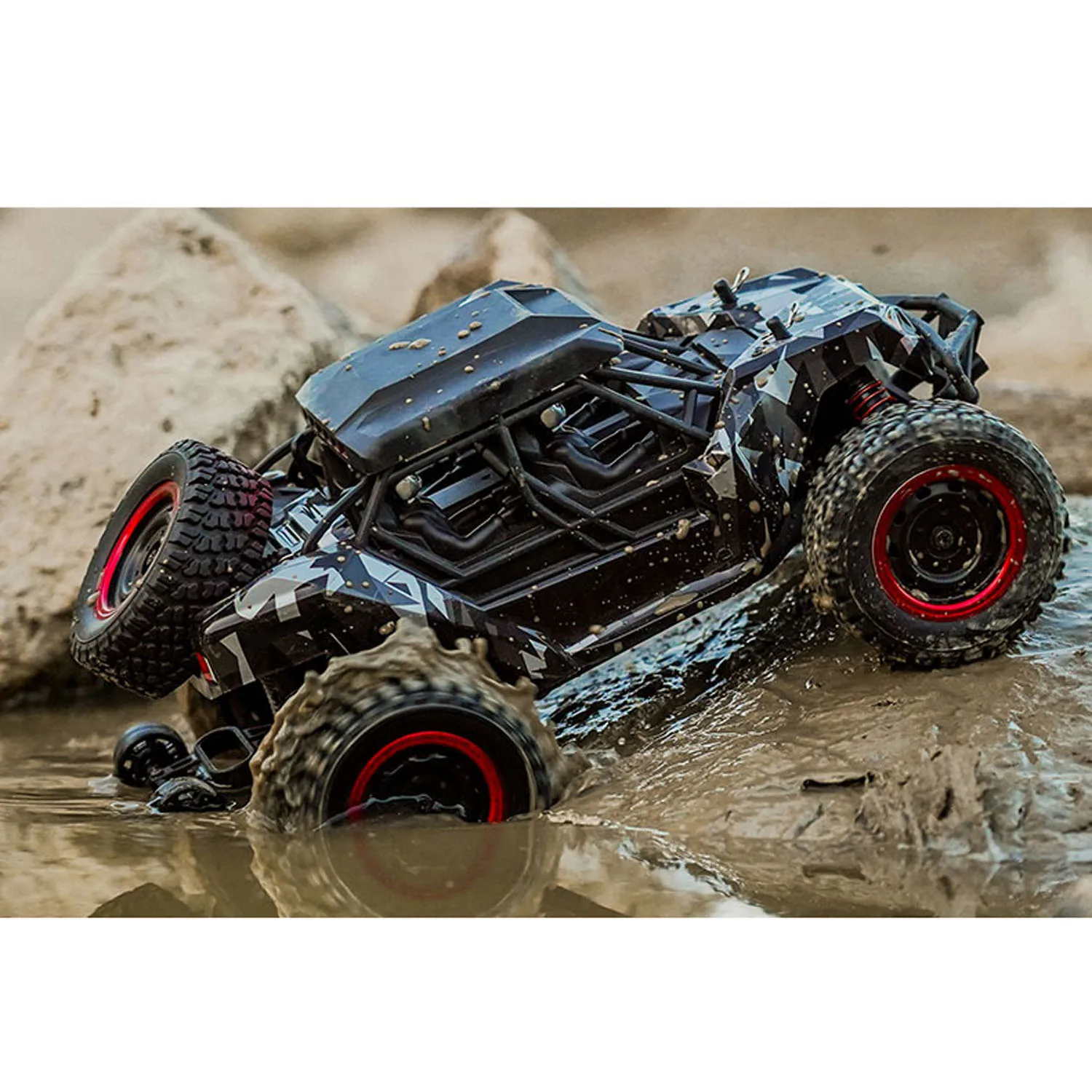 

1/16 SCY 16106 AWD RC Desert Truck ПВХ корпус Разделенные приводные валы Матовый двигатель Радиоуправление Модель внедорожного автомобиля для взрослых