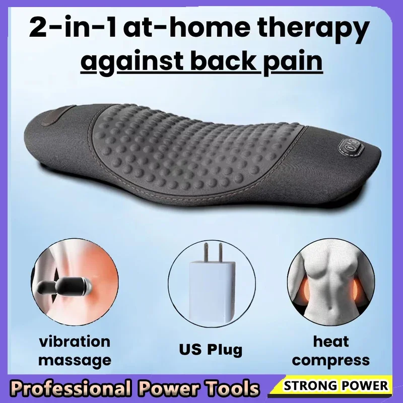 

Back Pillow Heating Vibration Sleep Cushion Lumbar Support Massager Cushion Maternity Bed Sleeping Lumbar Support