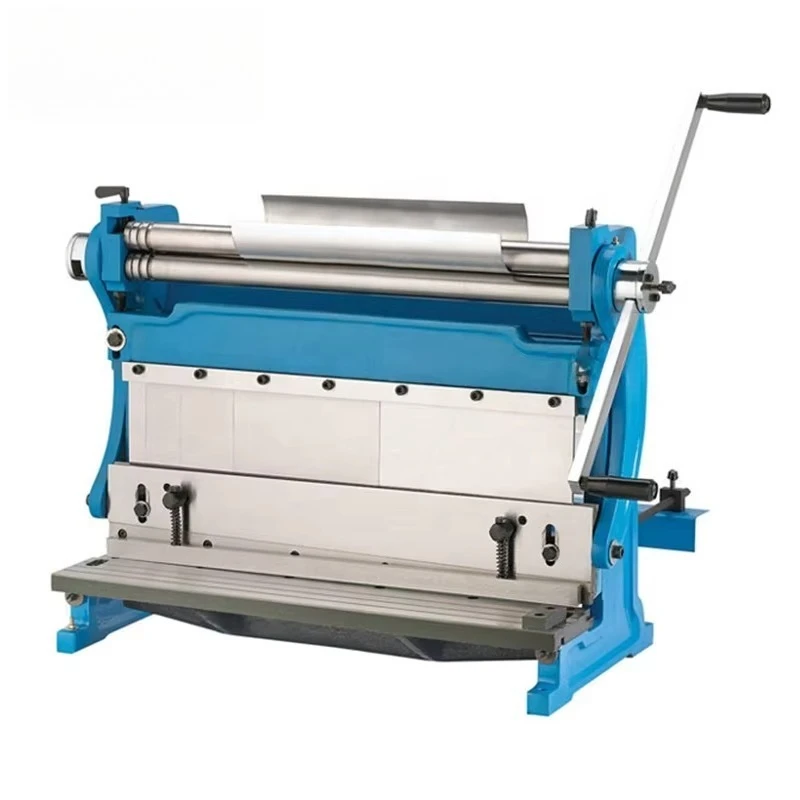 

Hot Sale Huaju Industrial 3 in 1 610 mm 24 Inch Sheet Metal Guillotine Shear Press Brake Roll Bending Machine