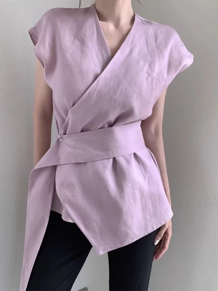 Csa ajustada de una pieza con botones, cintura ceñida, Vintage, versátil, novedad de verano, estilo coreano, Top sin manga...