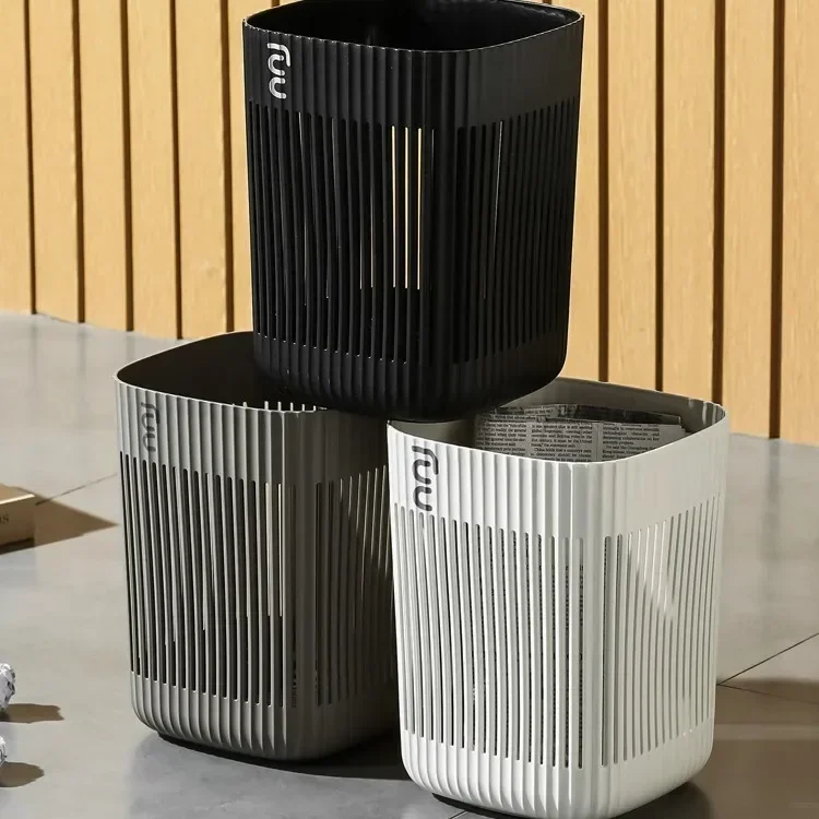 Ins Wind Cute Hollow Simple High Value Creative Home Bedroom Living Room Bathroom Uncovered Thickened Trash Can