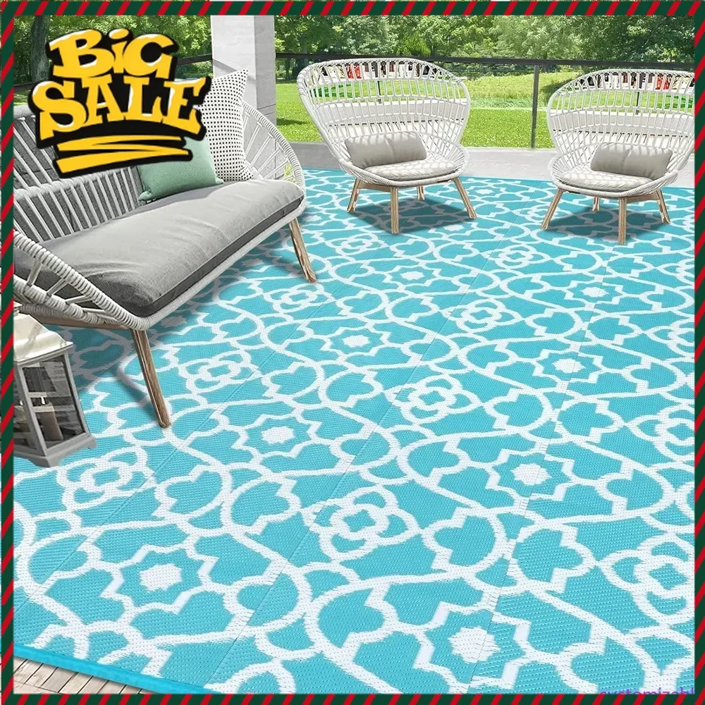 

Hot salesCustomizable Outdoor Rug Waterproof 9x18, Plastic Straw Rug Camping Rug, Reversible Outdoor Patio Rugs RV Mat Clearance