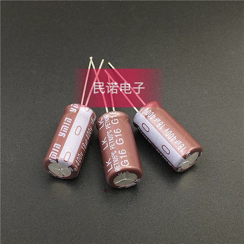 100PCS/Brand new electrolytic capacitor 400V 18UF 400V18UF 10X20 105 degrees available for direct purchase in stock