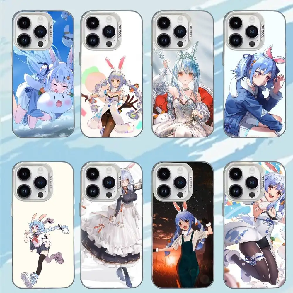 U-Usada Pekora  Phone Case For iPhone 17,16,15,14,13,12,11,Mini,Pro,E,MAX White Matte Shockproof Cover