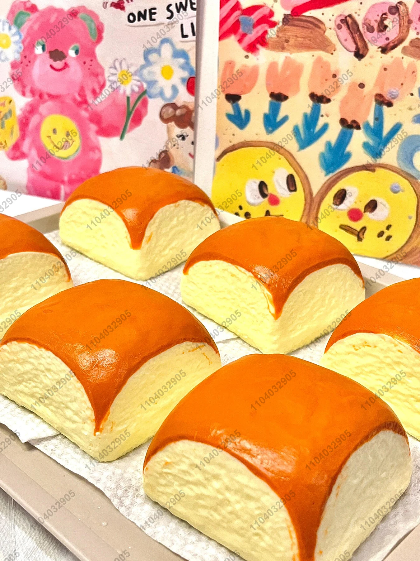 Big Hawaii Honey Bread Toast Taba Squishy Toy Roasted Hawaii Bread Squeeze Food Mochi Toy Anti Stress Release Hand Relax Gift