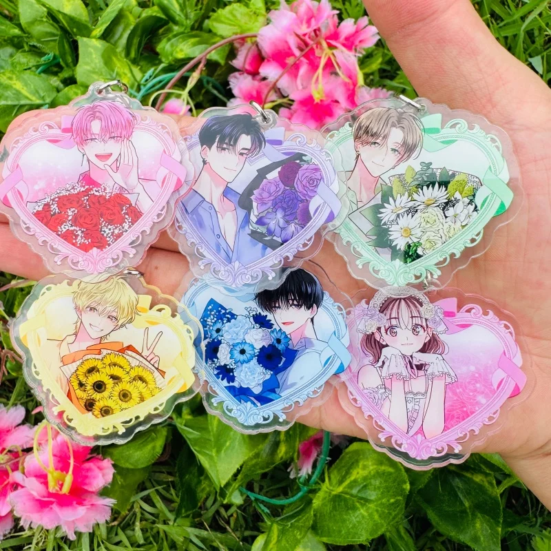 Anime Tamon's B-Side Tamon Fukuhara Sakaguchi Sakuri Cosplay Costume Key Chains Acrylic Keychain Pendant Christmas Gifts