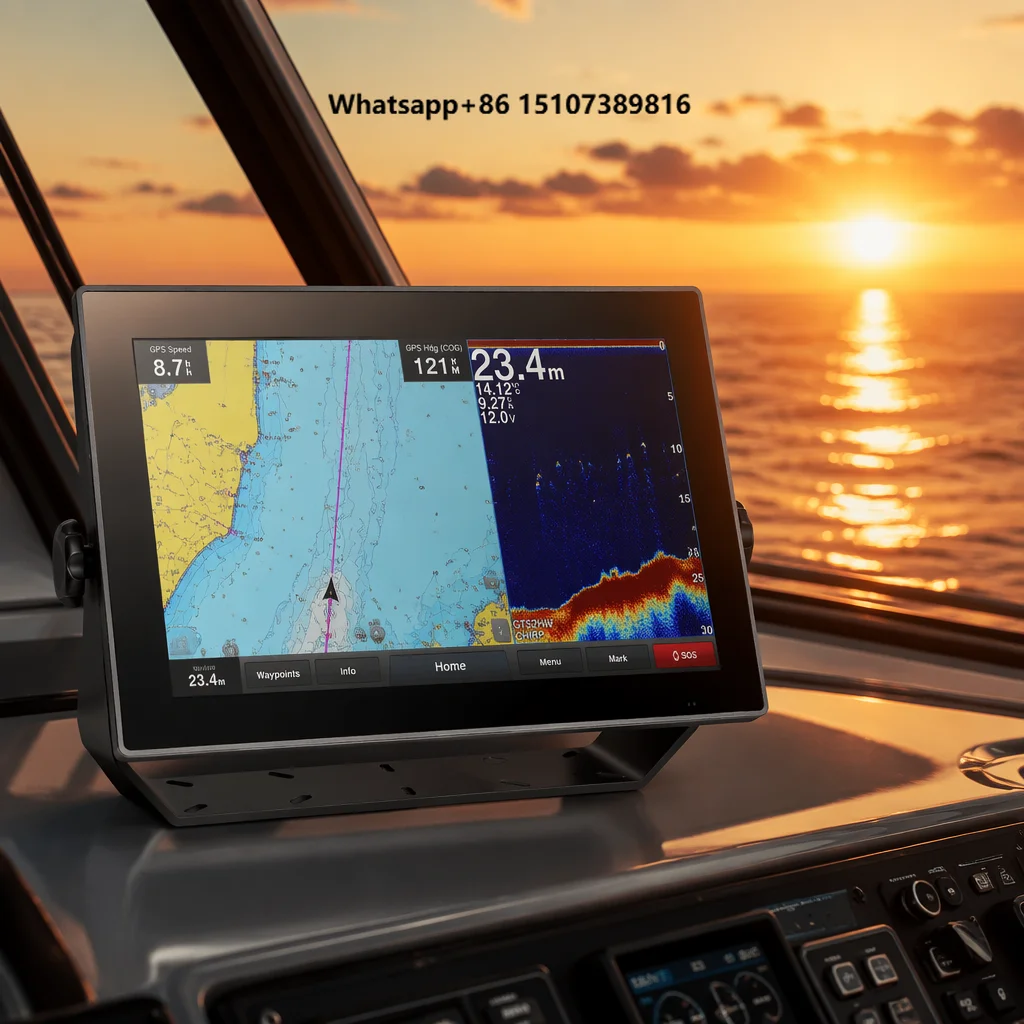 Marine Touch Screen 18.5 Inch  IP67 Waterproof Capacitive Touch Vessel Fishing Boat Navigation Display