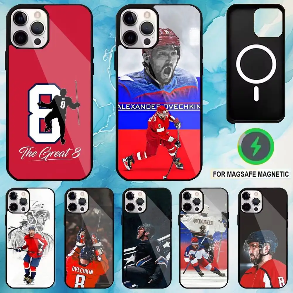 

Hockey Player A-Alex Ovechkin Phone Case For iPhone17,16,15,14,13,12,11 Plus,Pro Max Magnetic For Magsafe Wireless Charging