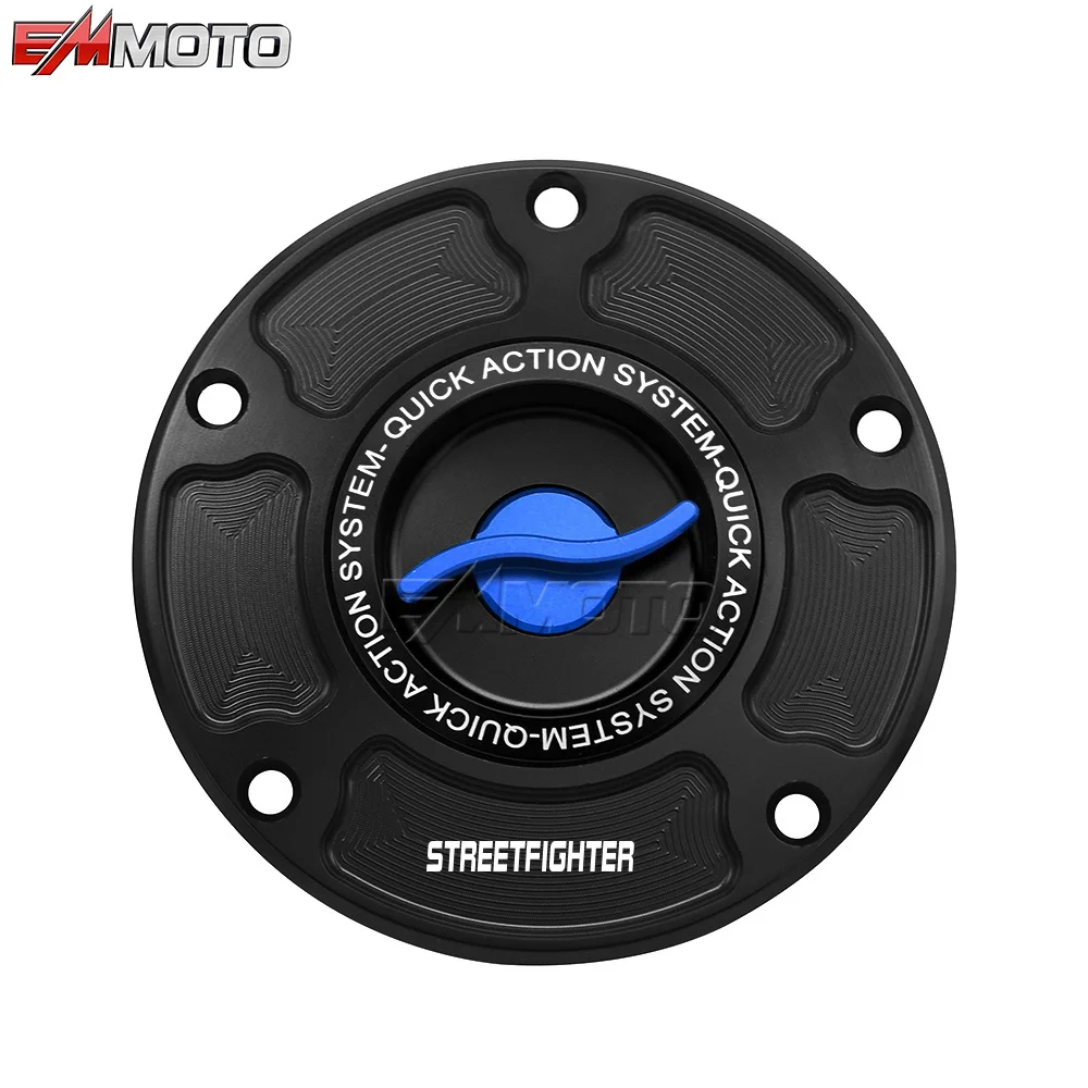 Tapa de tanque de combustible para motocicleta, accesorios de aluminio CNC, tapa de liberación rápida para DUCATI STREETFIGHTER 1098/S 2010-2012 848 2012-2015